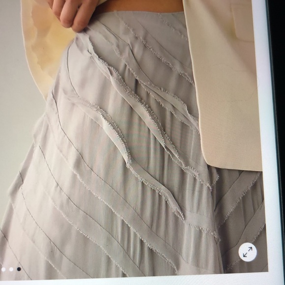 Bianca Nygard Black Ruffle Stripe Maxi Skirt. - Picture 9 of 11